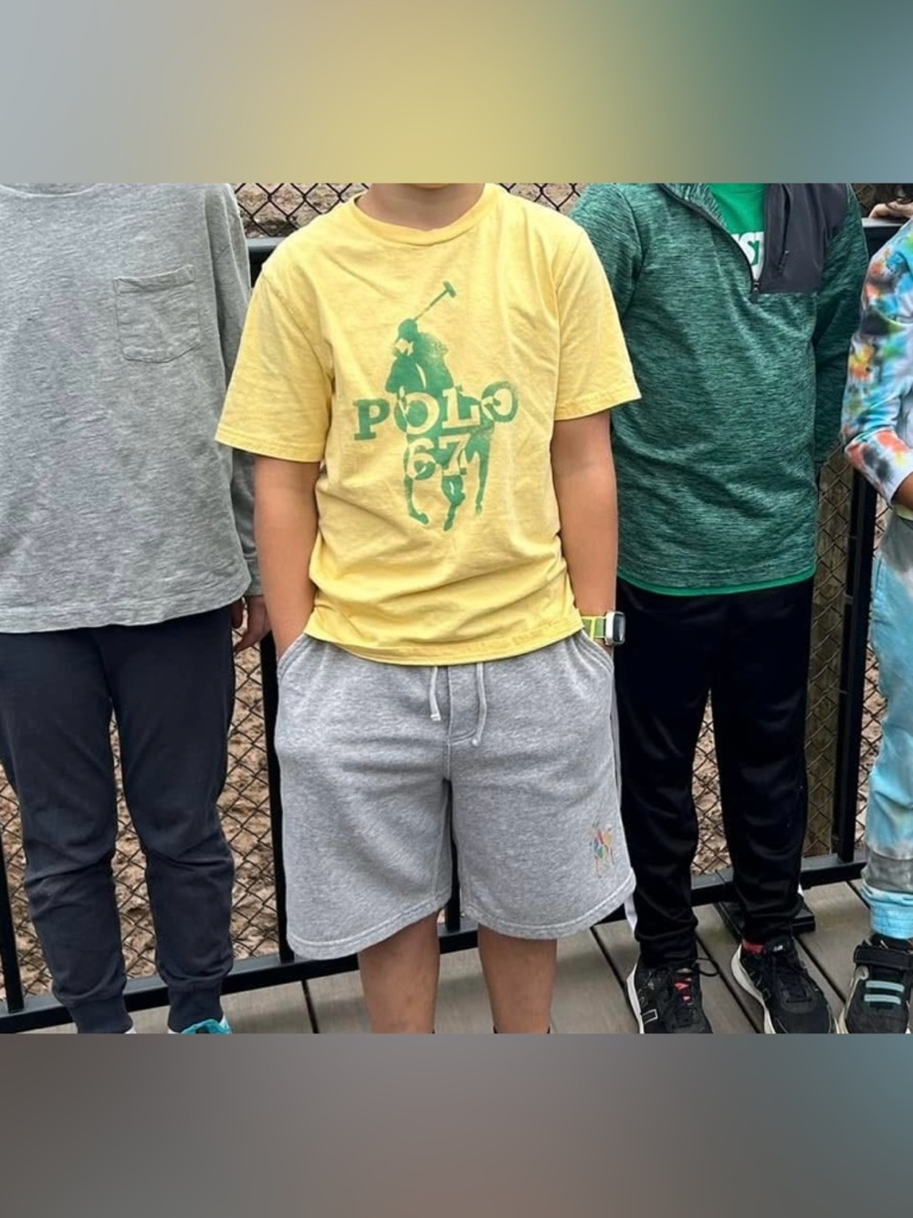Outfit! Ralph Lauren t-shirt & drawstring shorts size medium 10/12 boys